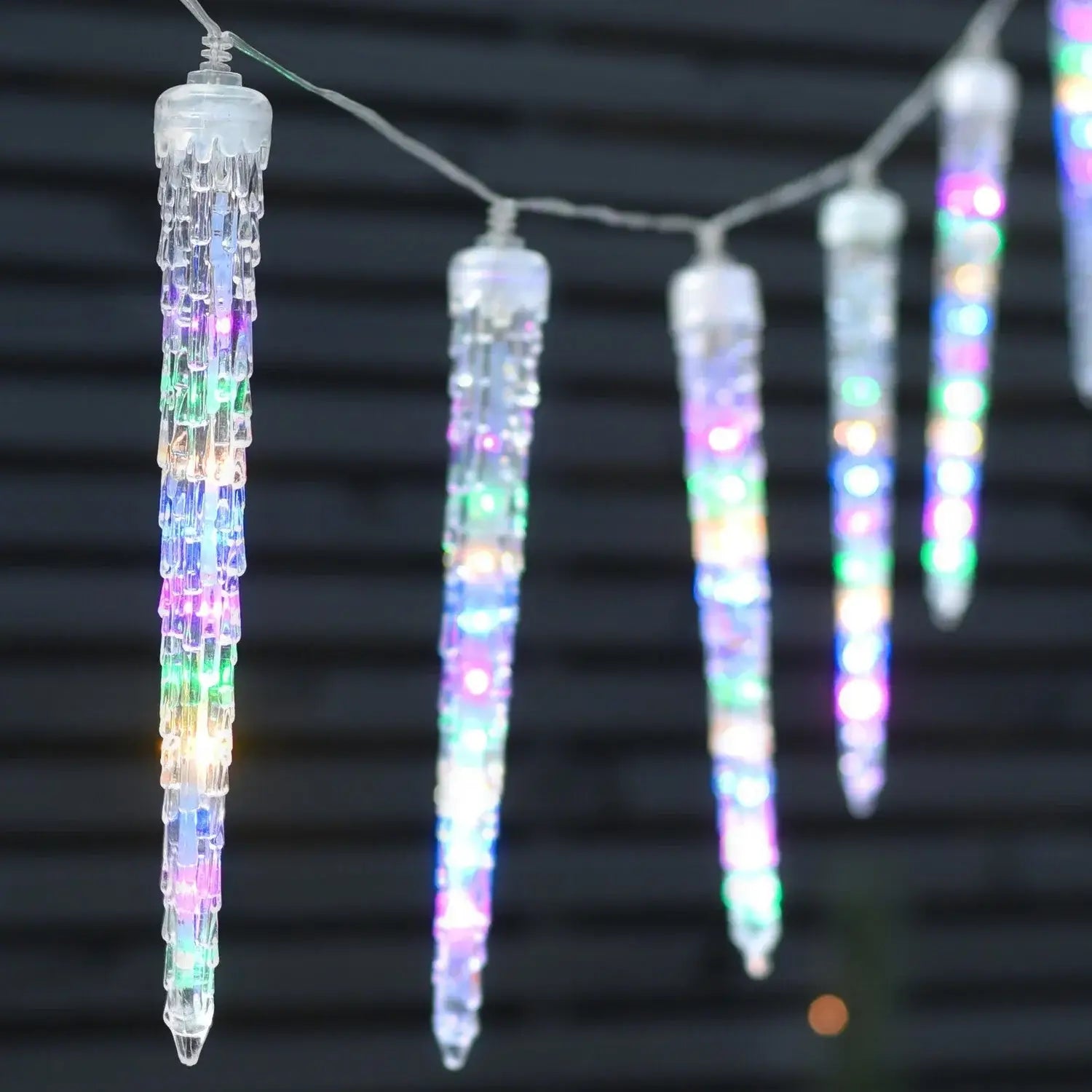 Instalatie Craciun 8 turturi 20-30 cm 36 LED 3 metri