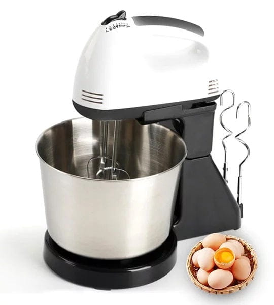 Mixer cu bol din inox și 7 viteze diferite pentru bucătărie moderne.