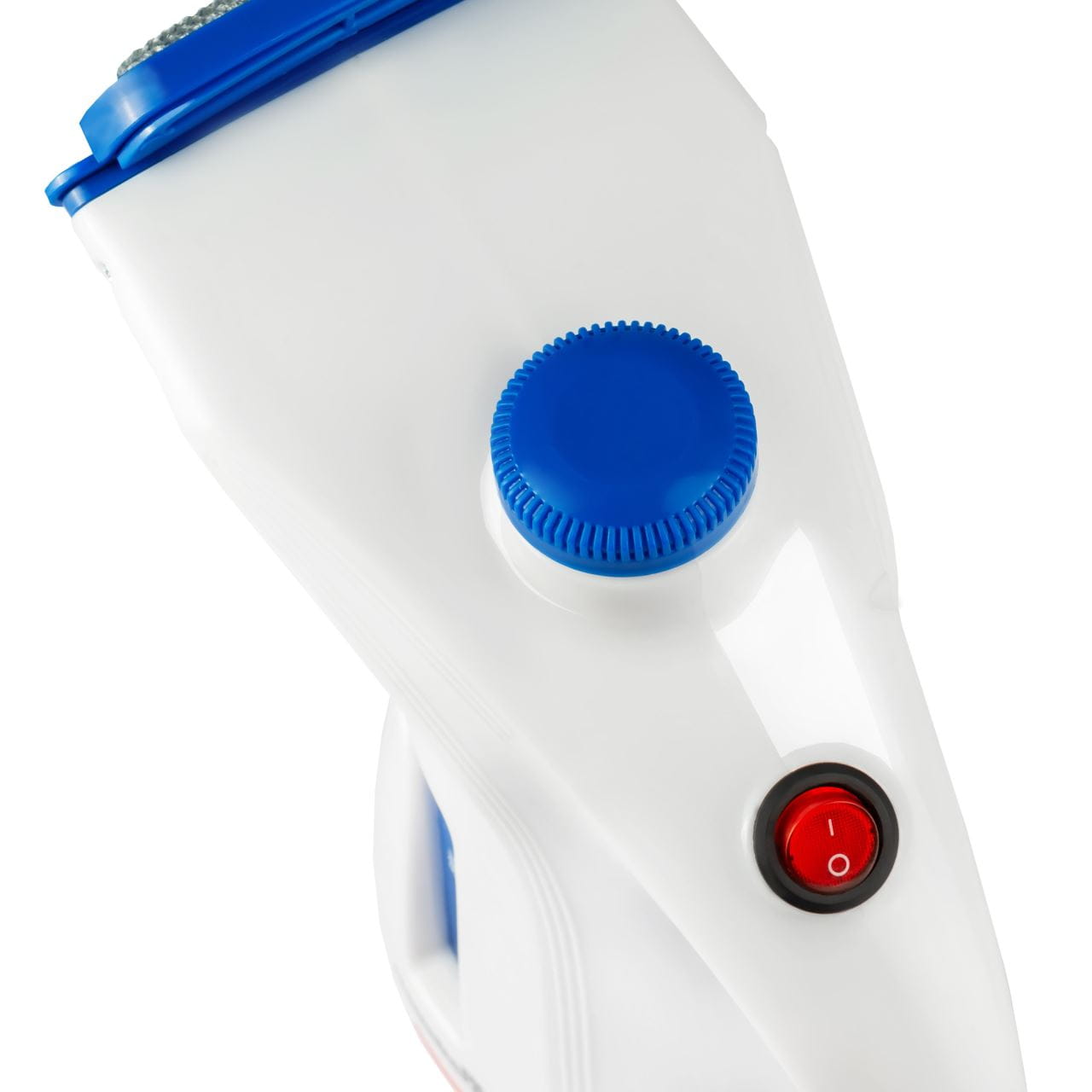 Aparat de calcat vertical cu abur HAUSBERG HB-7886BL 1000 W 200 ml 2 accesorii alb-bleu