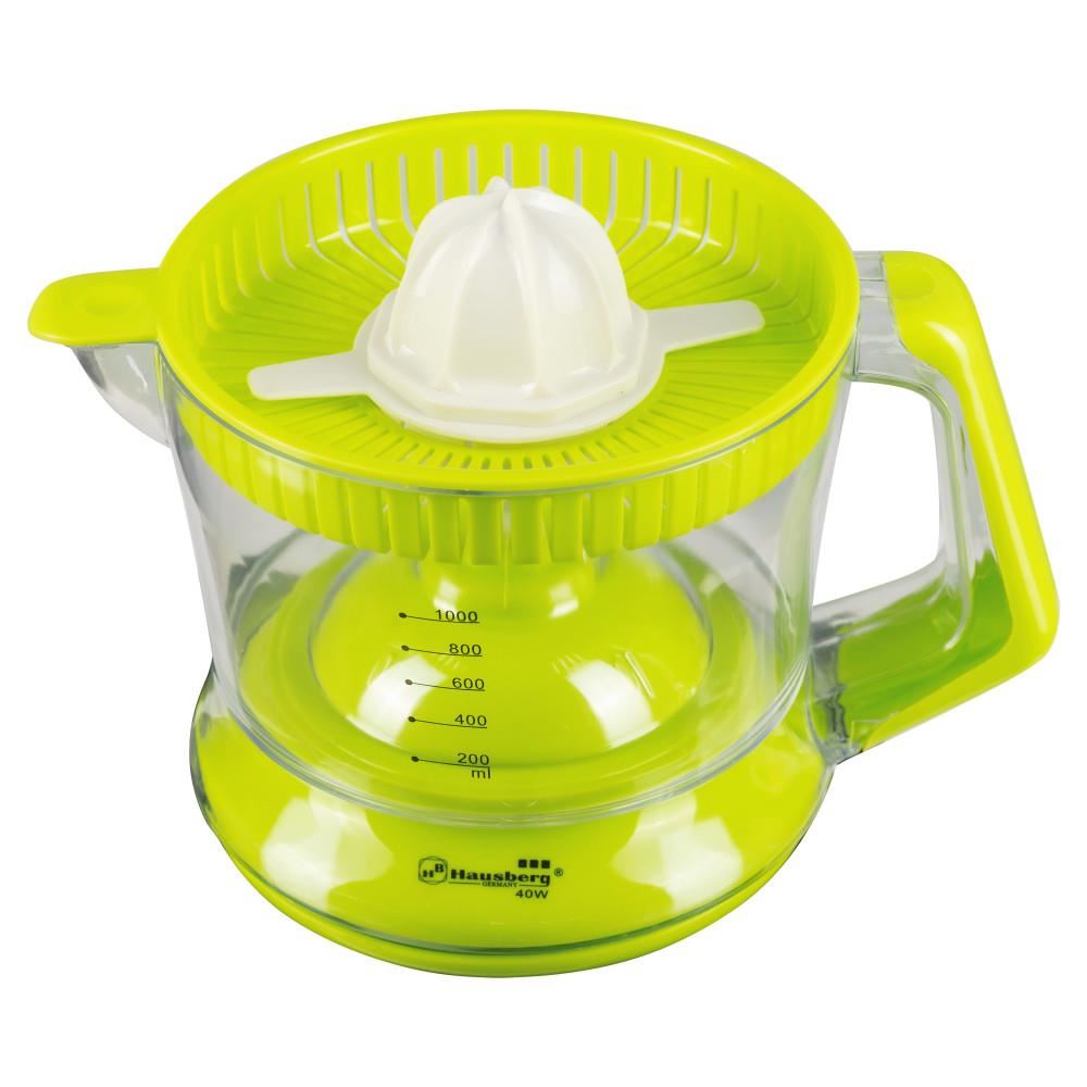 Storcator de Citrice Hausberg HB-3323V Electric,40 W,Sistem Rotire in 2 Sensuri,Verde