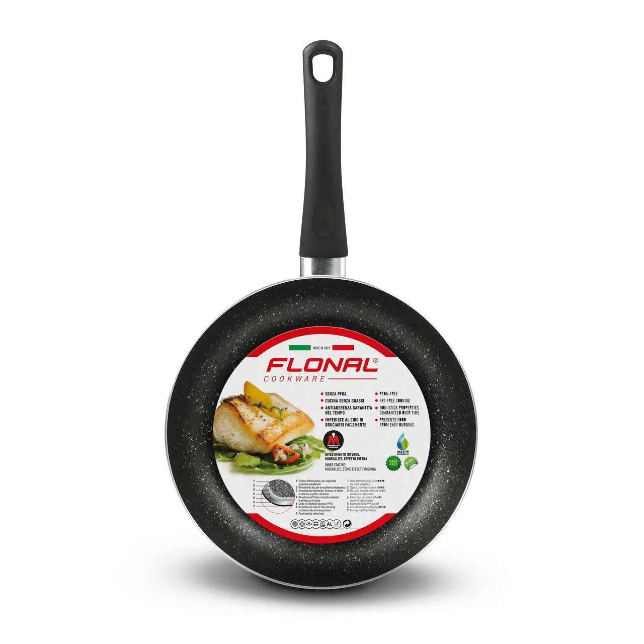 Tigaie din aluminiu Flonal FLCPS2260 cu efect de piatra si pește gatit