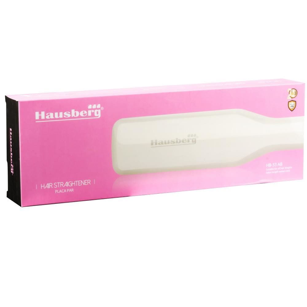 Placa de par pentru indreptare Hausberg HB-33AB Incalzire rapida Alb