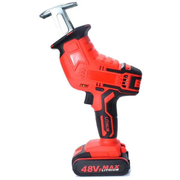 Fierastrau Electric fara Fir cu 2 Acumulatori 48V 4 Lame Profesionale Design Ergonomic Portabil și Ușor de Utilizat