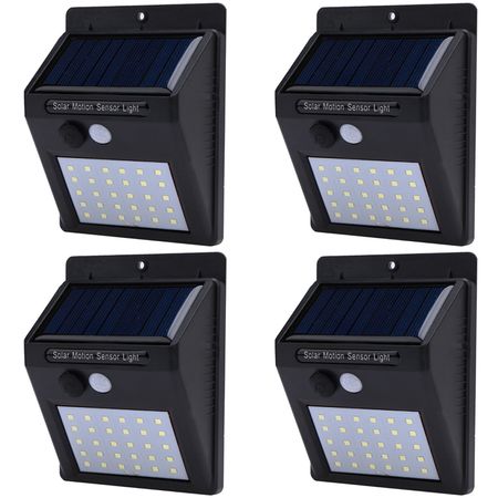 4 x Lampa Solara de 30 de leduri cu senzor de miscare si de lumina