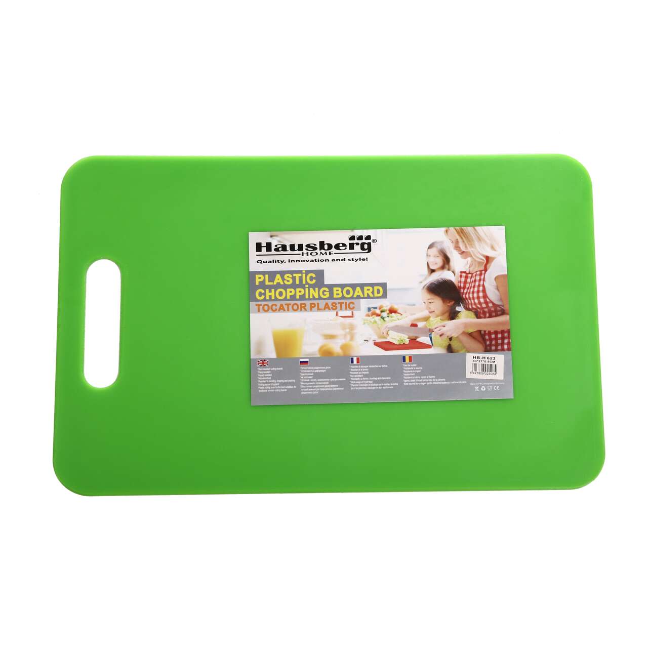 Tocator electric HAUSBERG HB-4502NG 400W 1 treapta de viteza 500 ml bol din plastic cutit cu 2 lame din otel inoxidabil