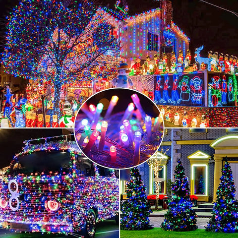 Decoratiune cu incarcare solara pentru exterior, iluminatie colorata, energie solara