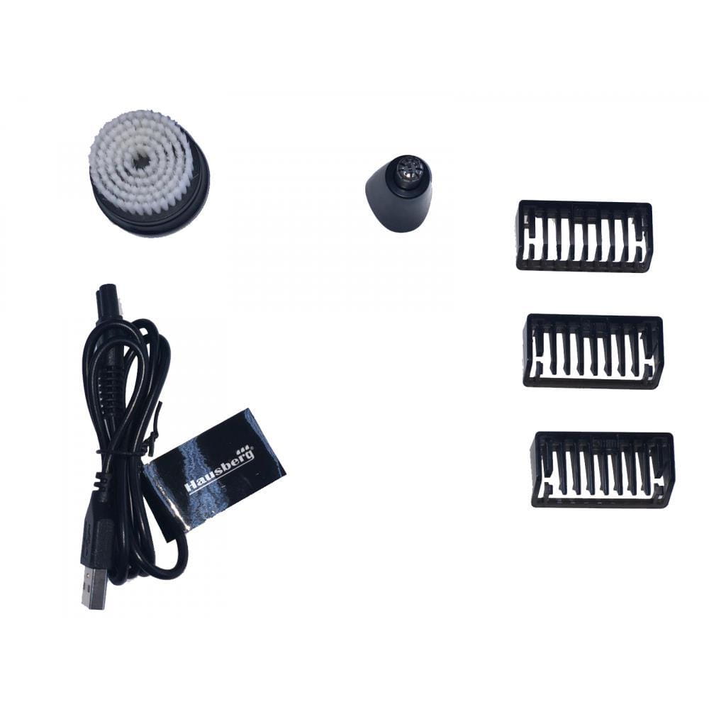 Set Barbierit 3 in 1 Hausberg HB-75GR putere 5W voltaj 3.7V Negru-Gri