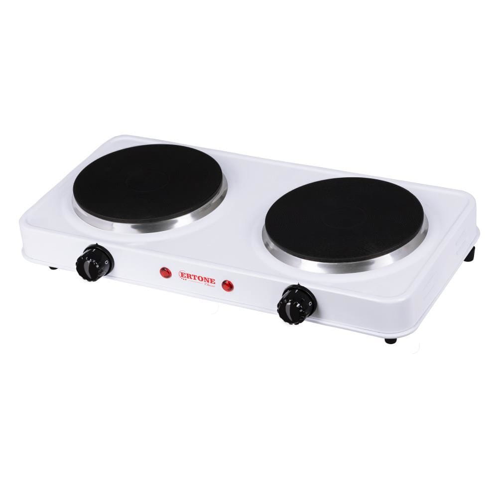Plita electrica Ertone MN200AB 2000W 2 arzatoare Alb