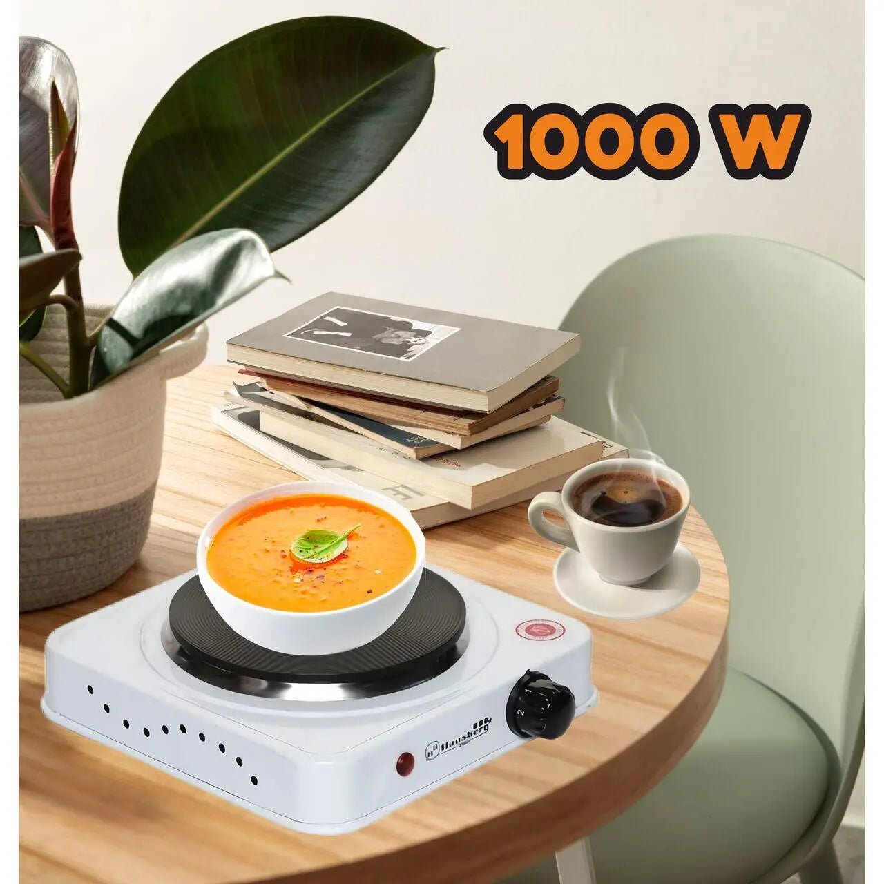 Plita electrica Ertone MN100AB 1000 W 1 arzator