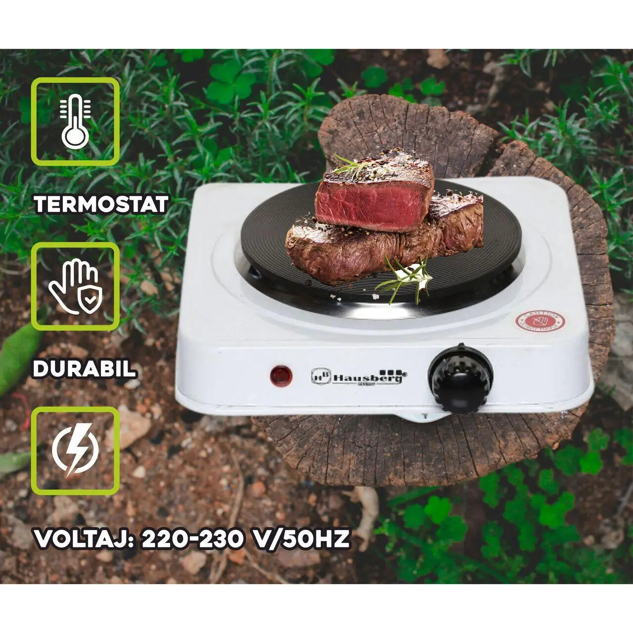 Plita electrica Ertone MN100AB 1000 W 1 arzator