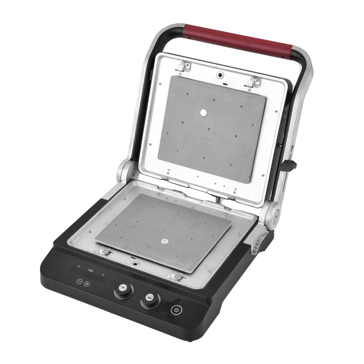 Sandwich maker & grill HAUSBERG HB-636NG 1650-2000W Termostat reglabil Buton de control Afisaj Led Inox