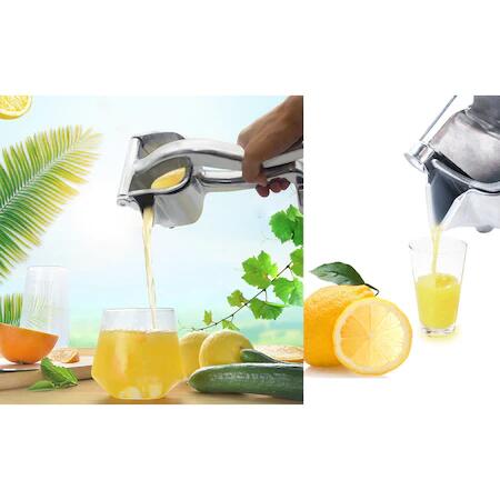 Storcator de fructe manual portabil Hausberg HB-H1703 material aluminiu argintiu