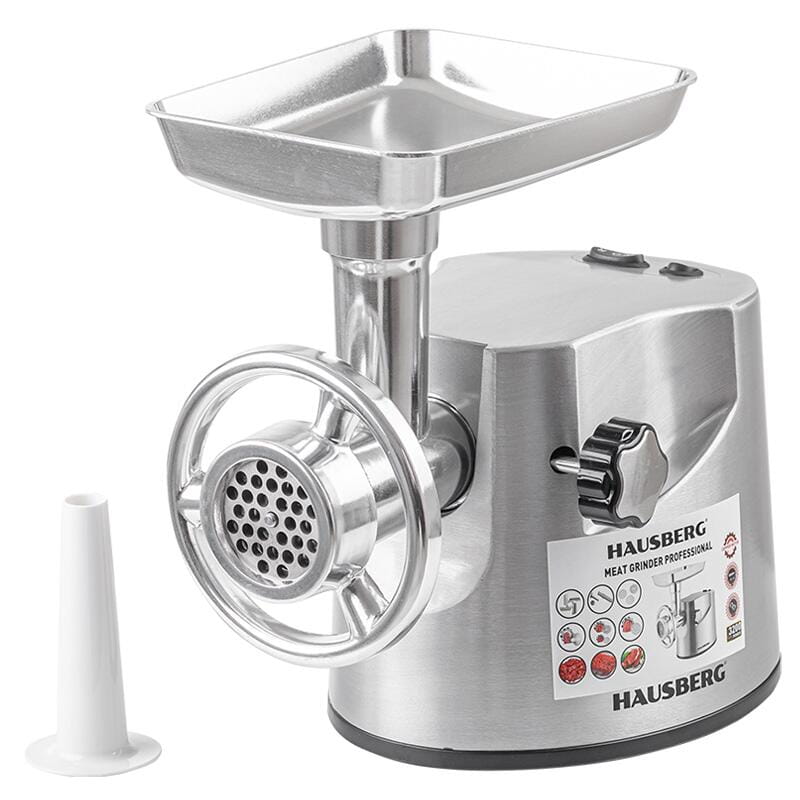 Masina tocat Hausberg HB-3445 3200W 2Kg/min Impingator legume Carcasa aluminiu Motor cupru