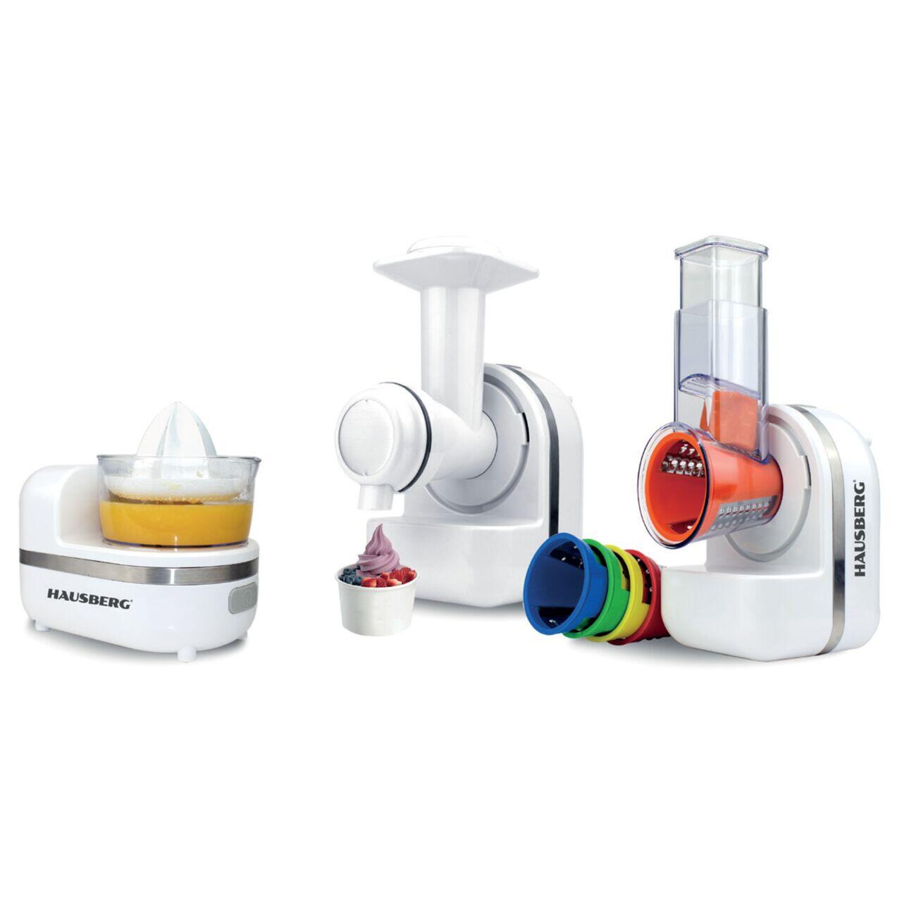 Robot bucatarie 3 in 1 Hausberg HB-7521AB 5 palnii 180 RPM 150 W Alb
