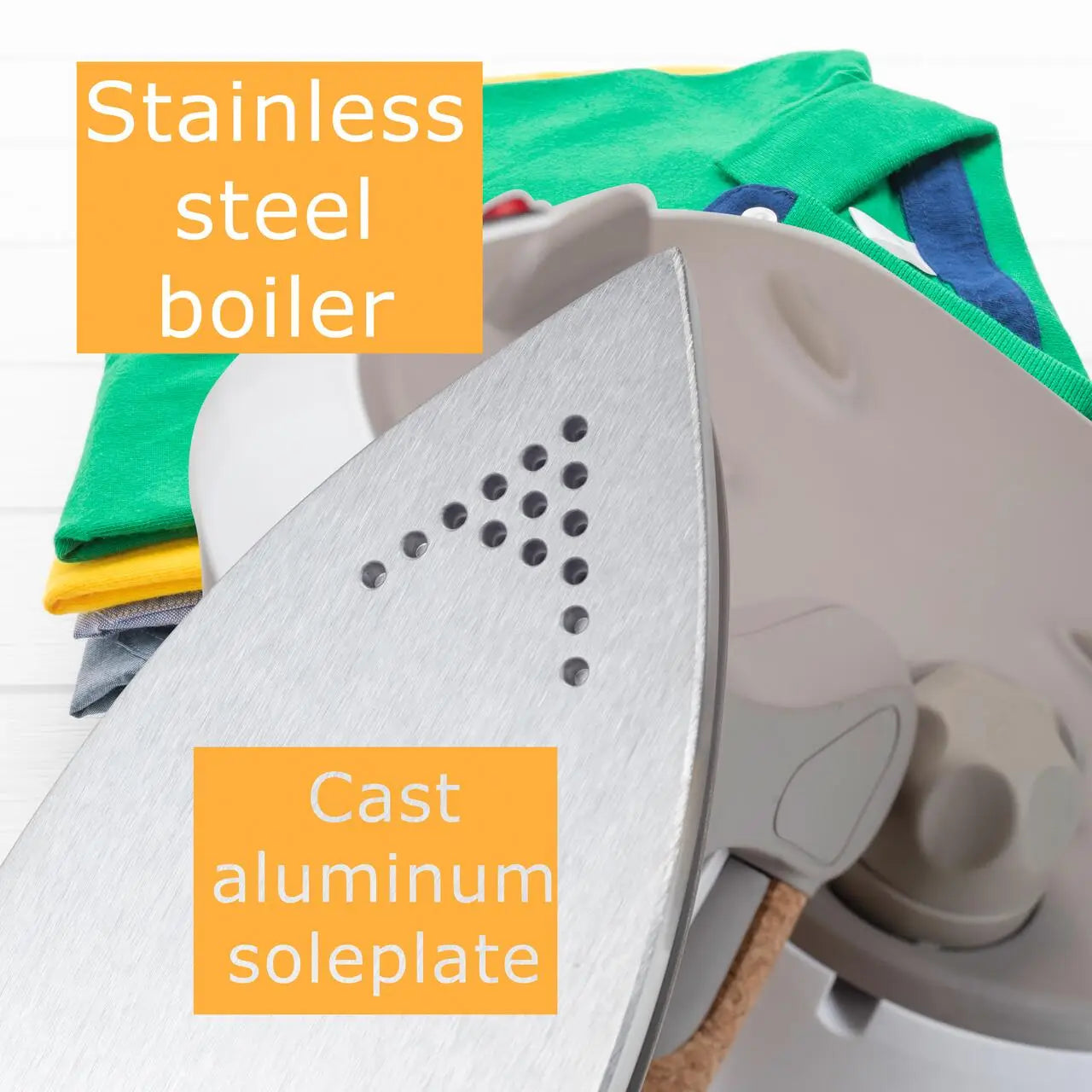 Statie de calcat cu abur HAUSBERG HB-7927RST 2000-2400W 60g/min 0.5l Termostat Presiune 6 bar Incalzire dubla Rustic
