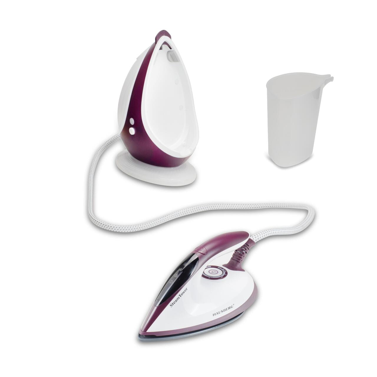 Statie de calcat HAUSBERG HB-7930MV 2000-2400 W 5 bar 1.2 L 35g/min cartus anti-calcar talpa ceramica oprire automata
