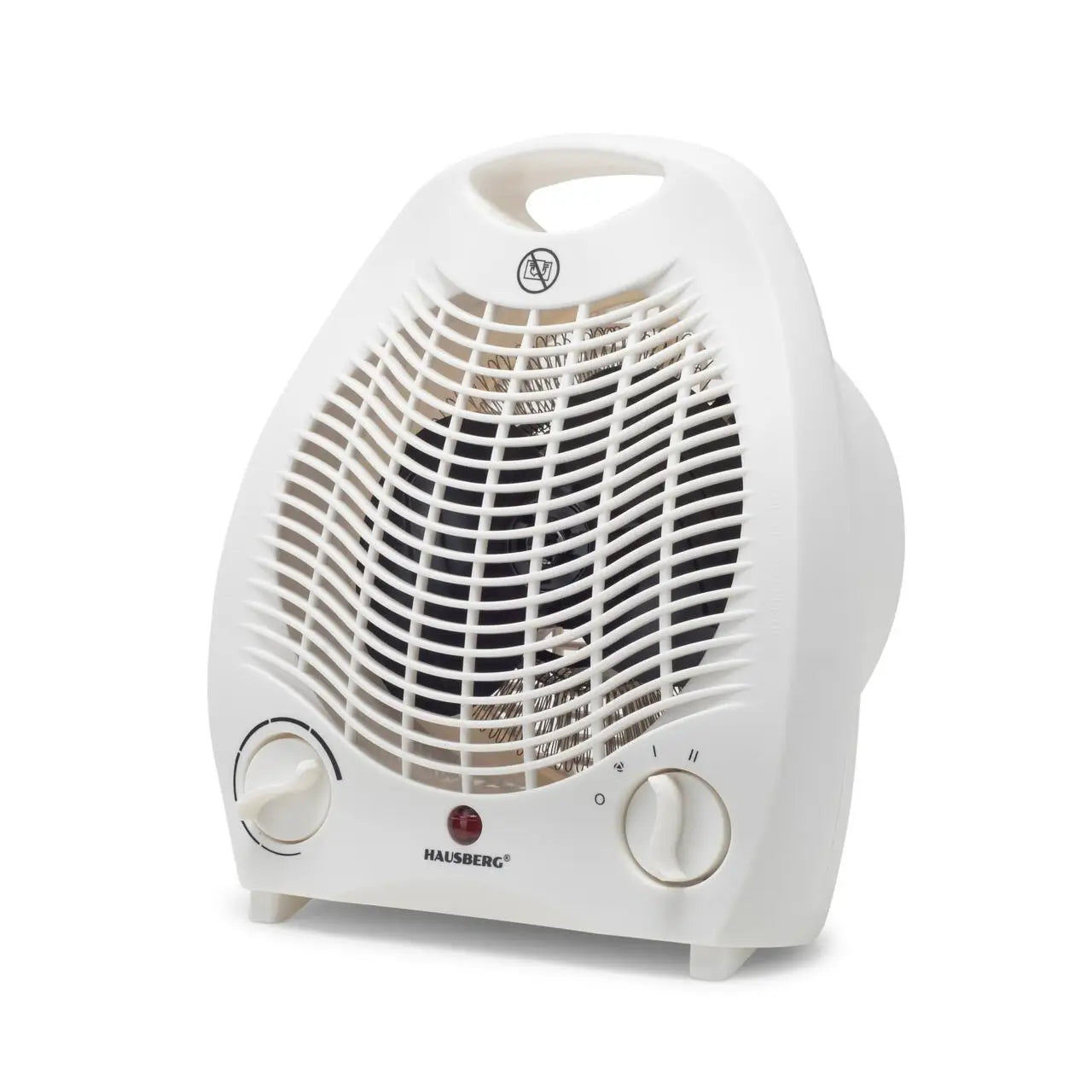 Aeroterma Hausberg HB-8501AB 2000 W 2 trepte de putere termostat reglabil Alb