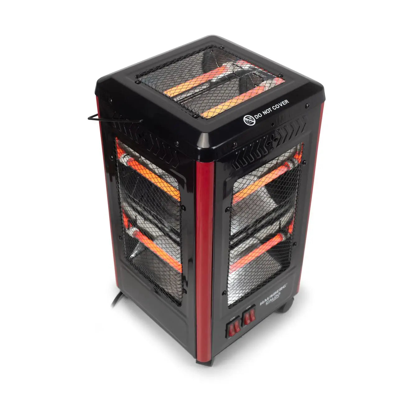 Radiator electric Hausberg HB-8802NG 2200W 5 niveluri de putere incalzire in 5 directii roti deplasare maner