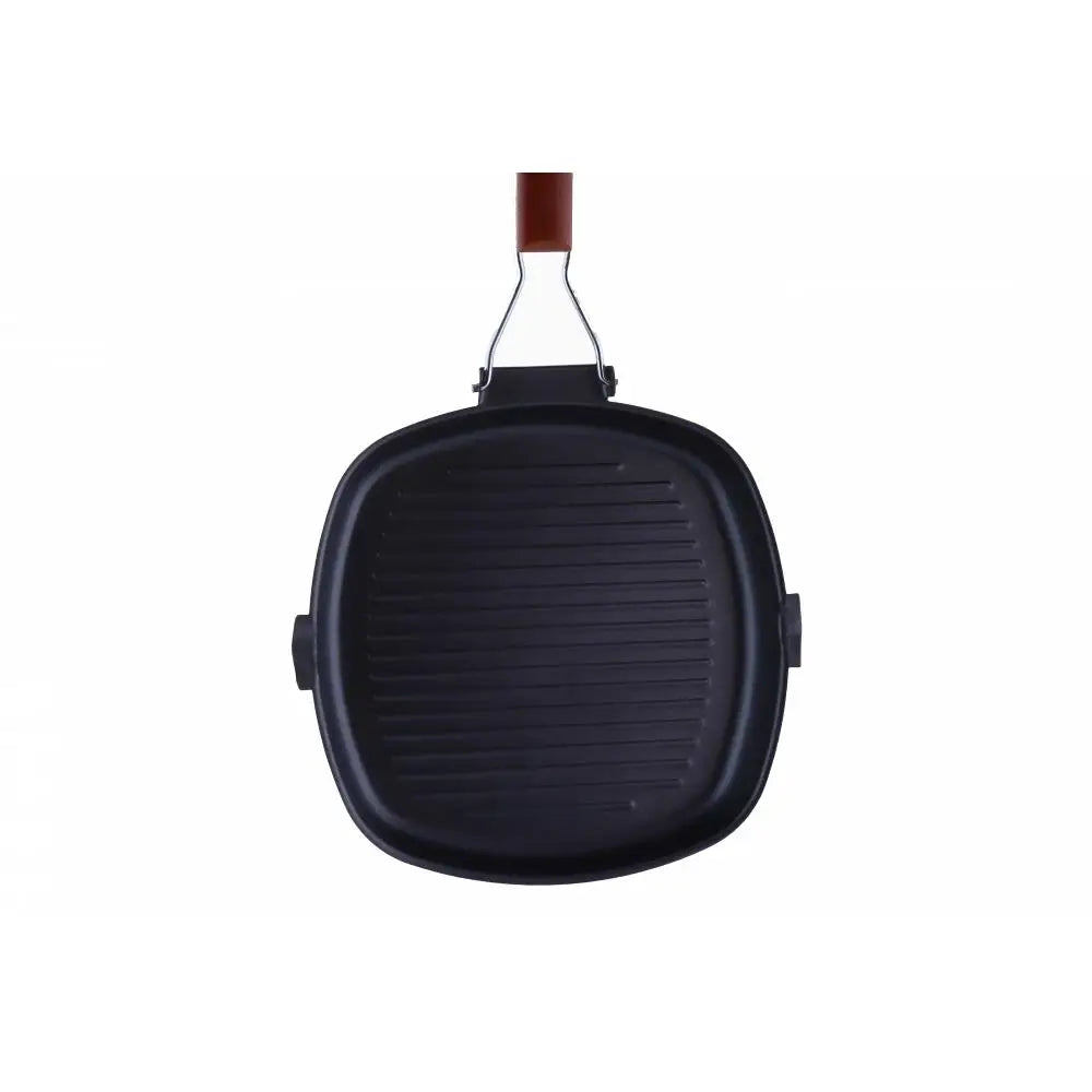 Tigaie GRILL Ertone ERT-MN-528 Material din Aluminiu turnat 28cm design ergonomic Negru
