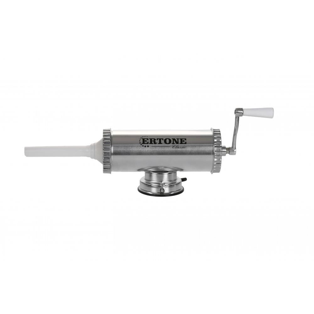 Aparat cu sprit pentru prepararea carnatilor capacitate 2.5 Kg aluminiu inoxidabil Argintiu