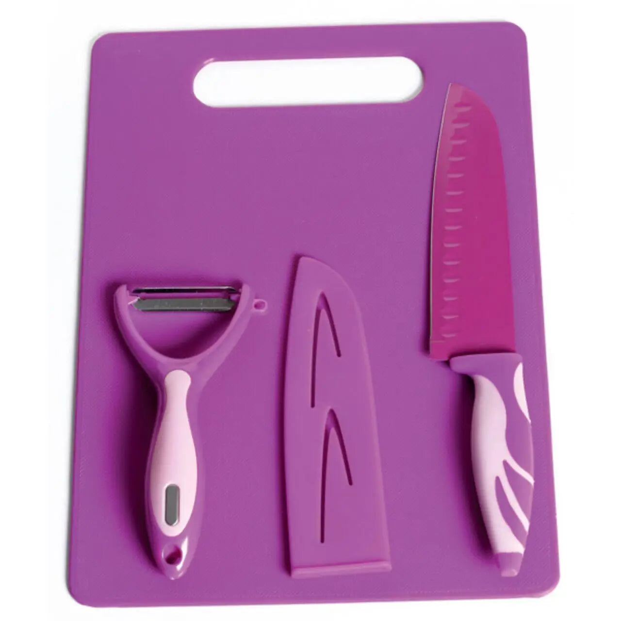 Set Cutite Colorate 4 Piese Ertone ERT-MN104PO cutite inox Portocaliu