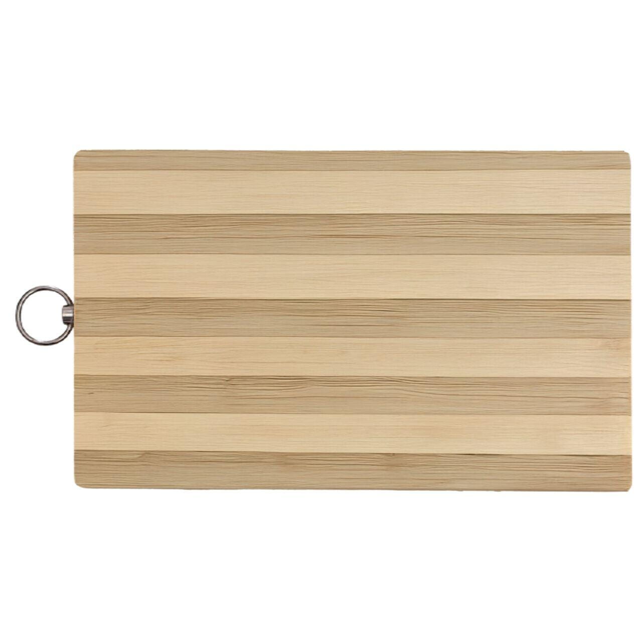 Tocator 30x20 cm MN652 placă de tăiat din bambus cu design elegant și inel de agățare