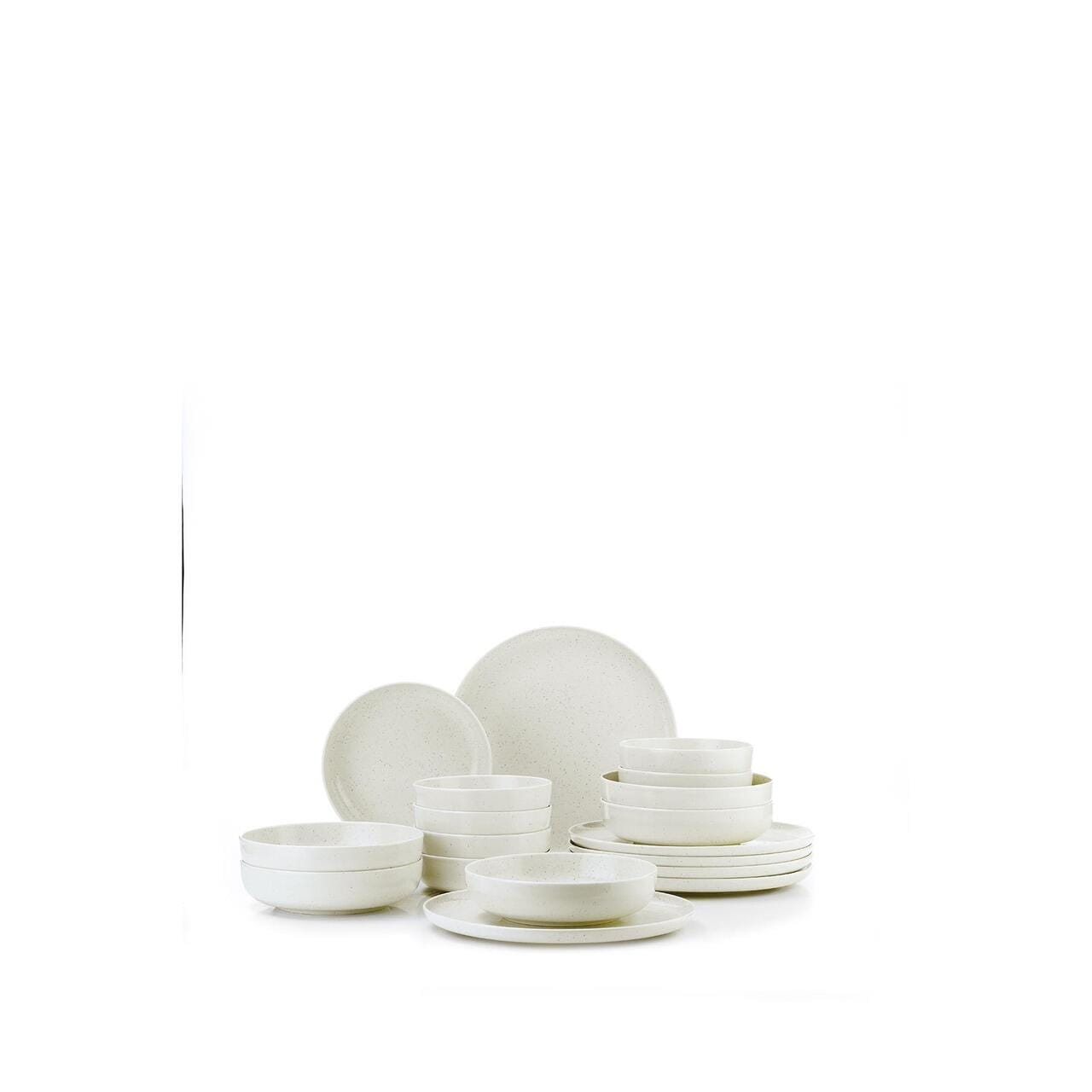 Set de farfurii și boluri Kutahya Porselen Moderna Matte pentru 6 persoane