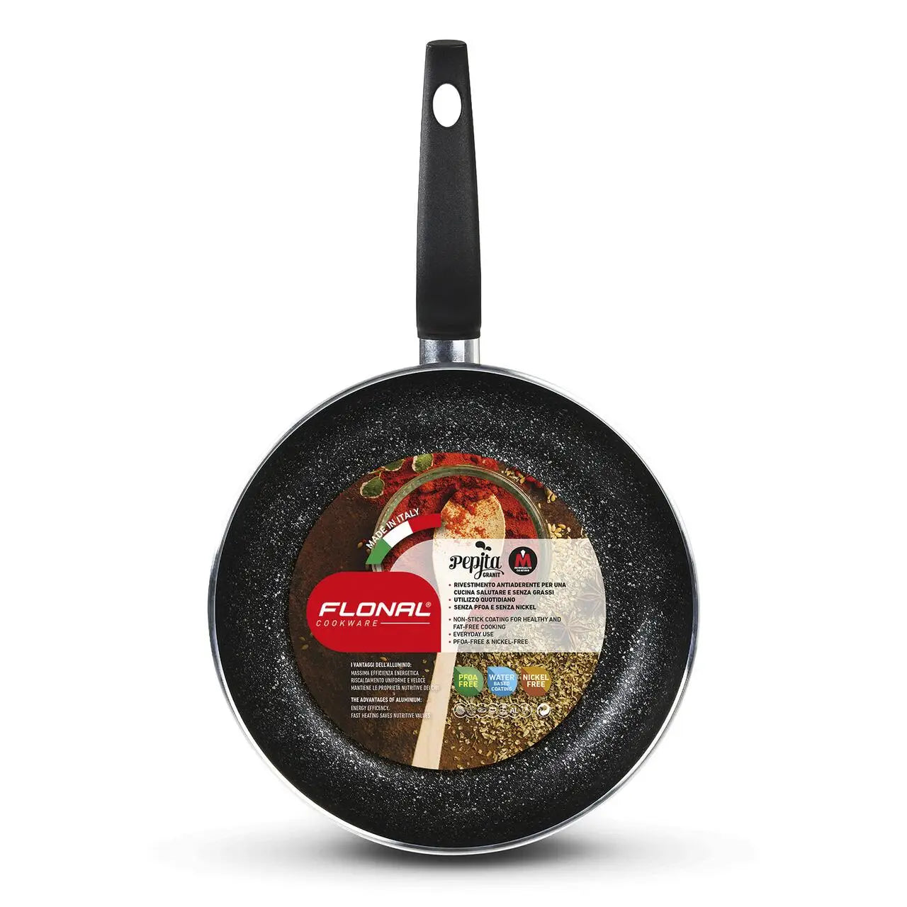 Tigaie antiaderenta FLONAL cu 6 straturi de acoperire piatra Mineralit 32cm