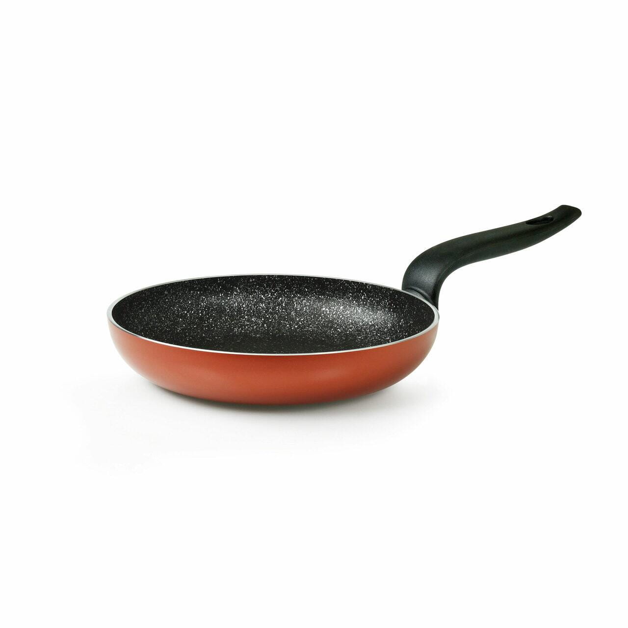 Tigaie roșie cu interior negru speckled non-stick Flonal Pepita Granit pentru gătit eficient