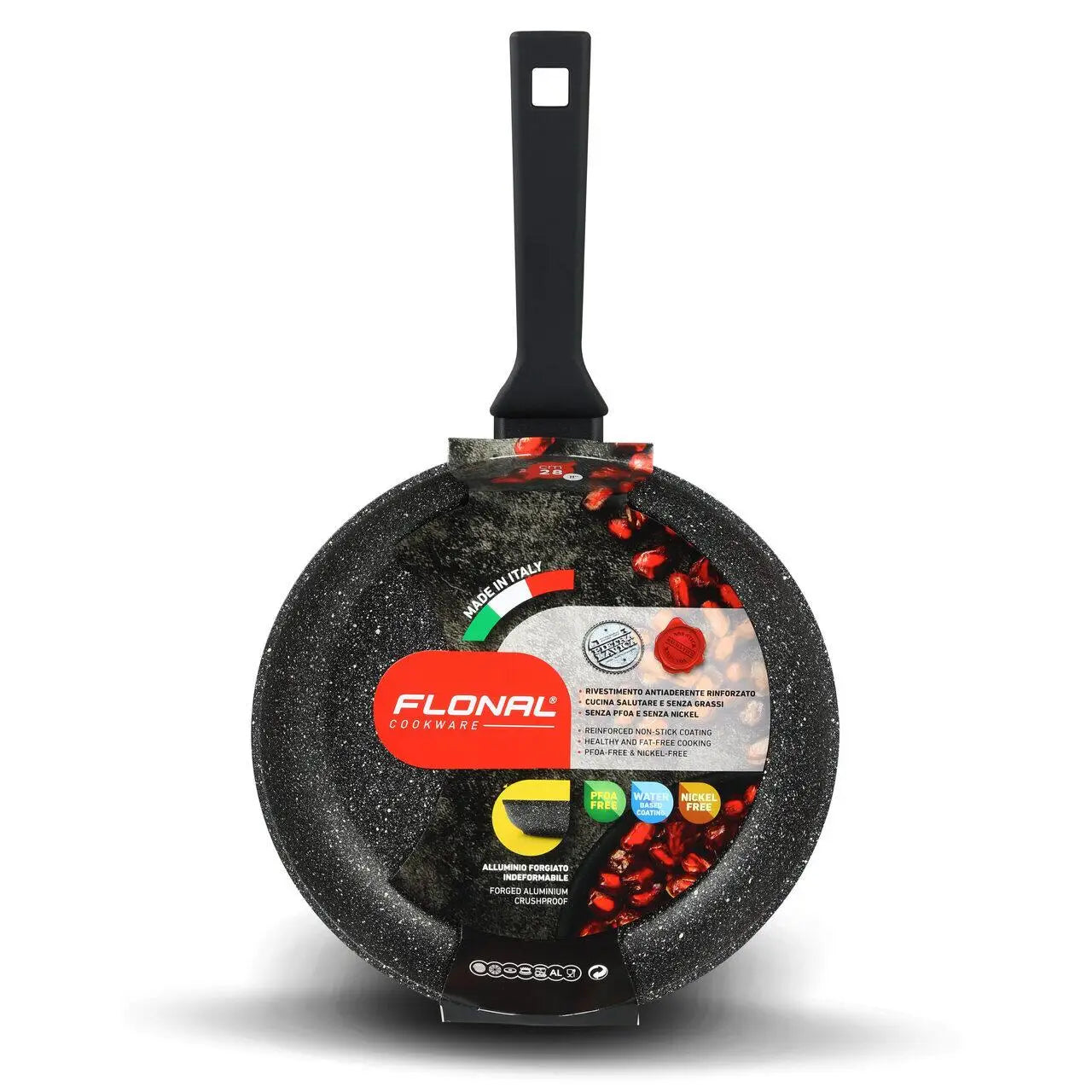 Tigaie antiaderenta Flonal Magma-Tech cu 5 straturi, textură speckled, 28cm