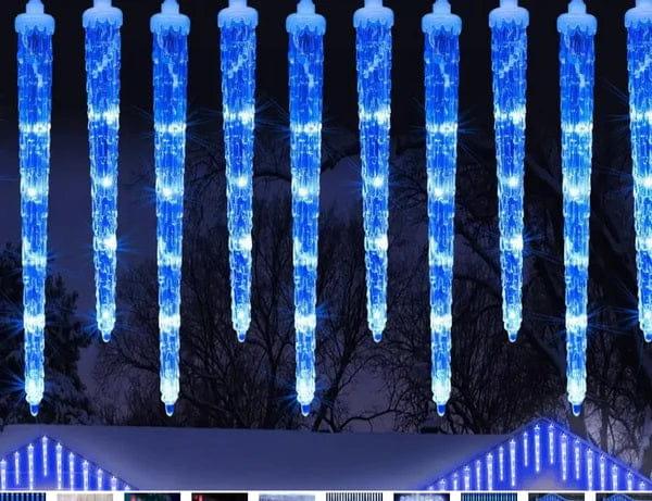 Instalatie Craciun 8 turturi 20-30 cm 36 LED 3 metri