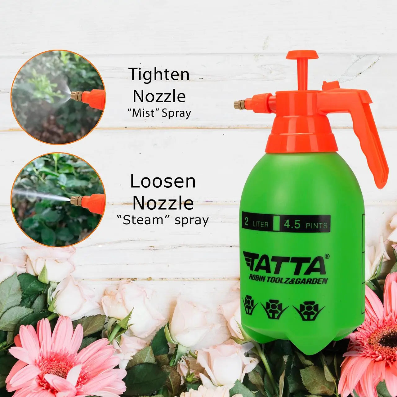 Pompa pentru stropit Tatta TP201M actionata manual rezervor 2 l