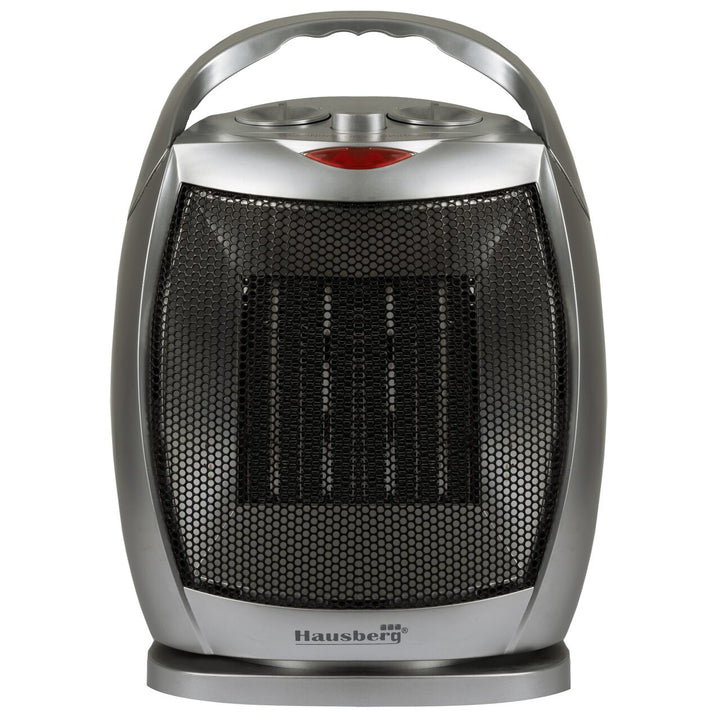 Aeroterma ceramica HAUSBERG HB-8770 1500W Termostat Reglabil 2 Viteze Functie Ventilator Siguranta Anti Cadere