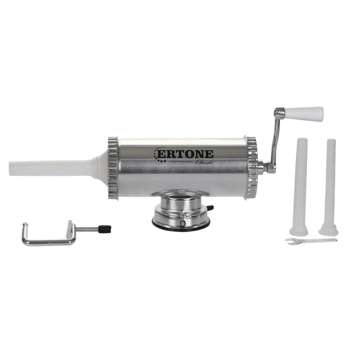 Aparat cu sprit pentru prepararea carnatilor capacitate 2.5 Kg aluminiu inoxidabil Argintiu