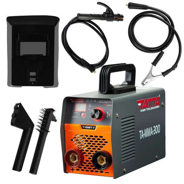 Aparat de sudura smart Tatta TA-MMA-300 autotestare la pornire putere absorbita 9.5 kVA eficienta 85% electrod 1.6-4.0