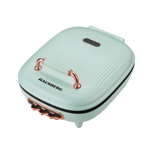 Aparat electric pentru pizza si grill HAUSBERG HB-3565 1400-1700W Placa deincalzire cu doua laturi Termostat Bachelina