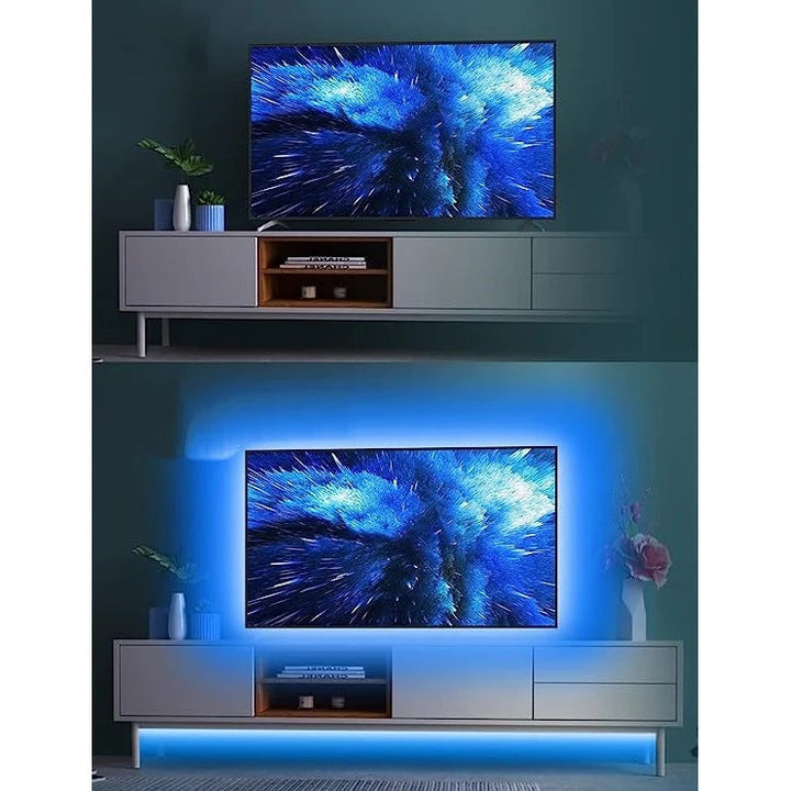 Banda Led RGB 2 Metri pentru TV Adaptare USB Telecomanda Inclusa