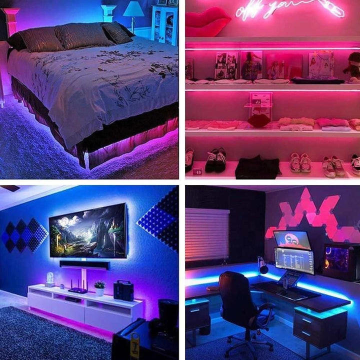 Banda Led RGB 2 Metri pentru TV Adaptare USB Telecomanda Inclusa