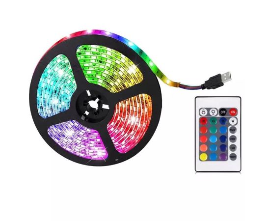 Banda led rgb multicolor cu telecomanda 20 M Articole Iluminat