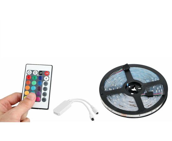 Banda led rgb multicolor cu telecomanda 20 M Articole Iluminat