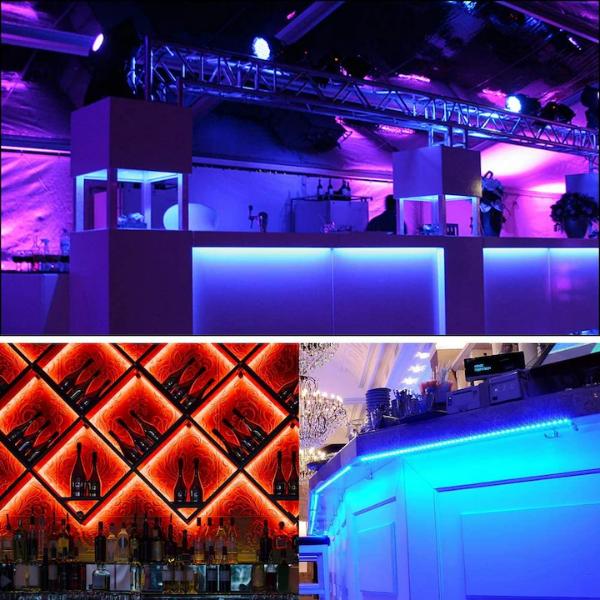Banda Led Rgb Pentru Iluminare Cu Banda Adeziva Si Telecomanda 5 Metri - Electronice si Gadgeturi