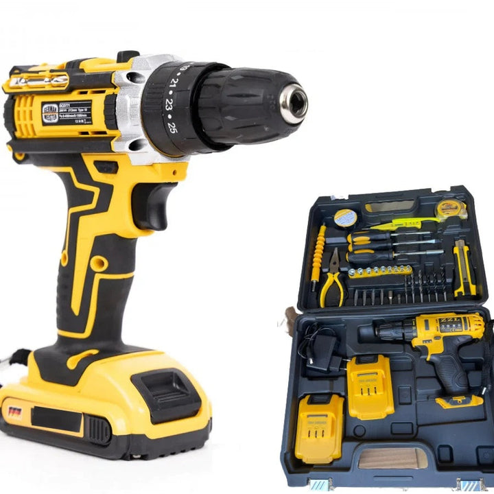 Bormasina Electrica 2 Acumulatori 36 V + 28 de Accesorii Incluse Unelte si Scule