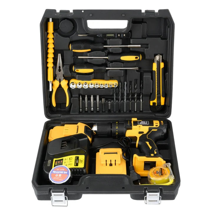 Bormasina Electrica 2 Acumulatori 36 V + 28 de Accesorii Incluse Unelte si Scule