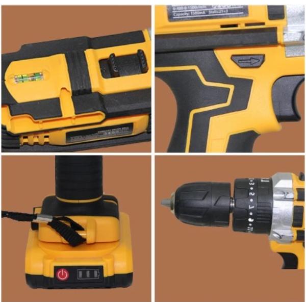 Bormasina Electrica 2 Acumulatori 36 V + 28 de Accesorii Incluse - Unelte si Scule