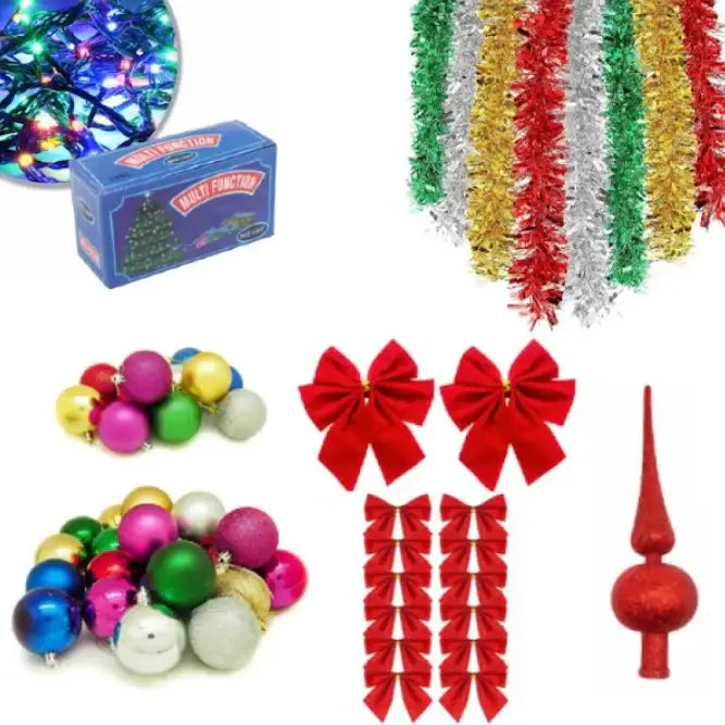 Pachet Brad Artificial cu Accesorii Incluse pentru Impodobit 180cm