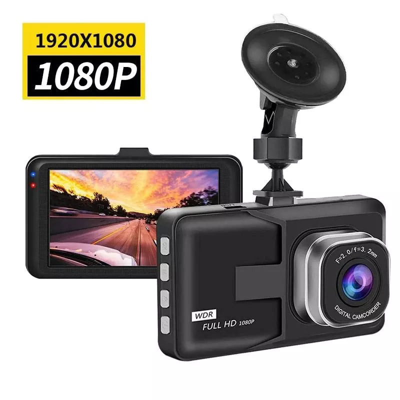 Camera Auto DVR Full HD 1080p Unghi Larg 140° Senzor G Înregistrare în Buclă Suport Card MicroSD până la 32GB Ecran LCD