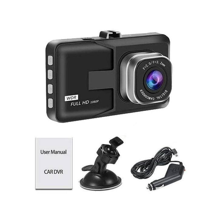 Camera Auto DVR Full HD 1080p Unghi Larg 140° Senzor G Înregistrare în Buclă Suport Card MicroSD până la 32GB Ecran LCD