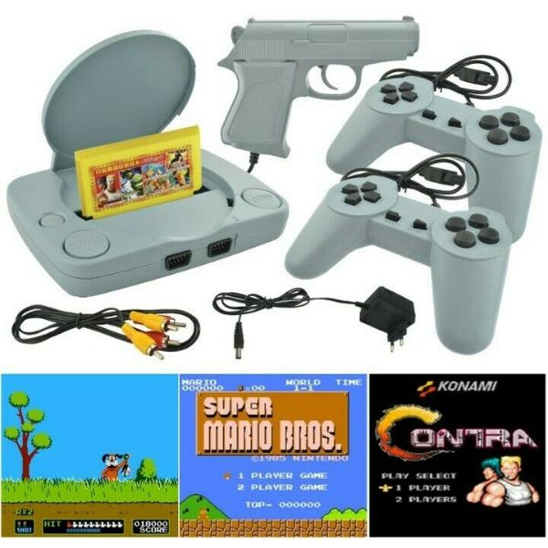 Consola de Jocuri Video Retro Tiessa 2 x controller 1 x pistol 16 jocuri
