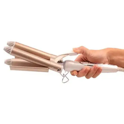 Ondulator profesional cu 3 elemente ceramice Kemei