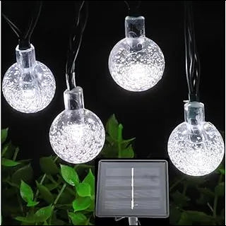 Decoratiune cu Incarcare Solara 5 Metri 30 Globulete - Albastru
